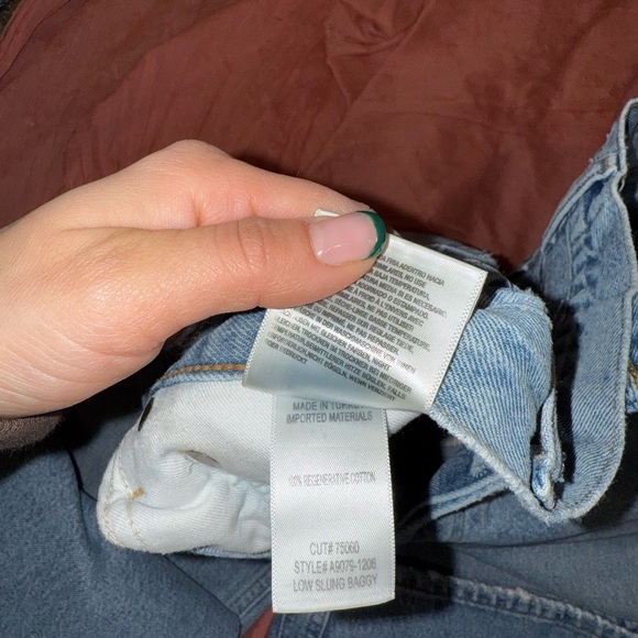 Agolde Low Rise Baggy in Libertine - Picture 7 of 12